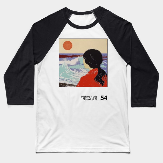 Yukio Mishima - Shiosai - Minimal Style Graphic Artwork Baseball T-Shirt by saudade